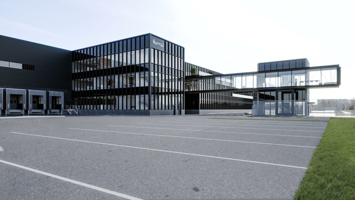 Sådan skal Normal Logistikpark i Hedensted se ud. Visualisering ak83 arkitekter.