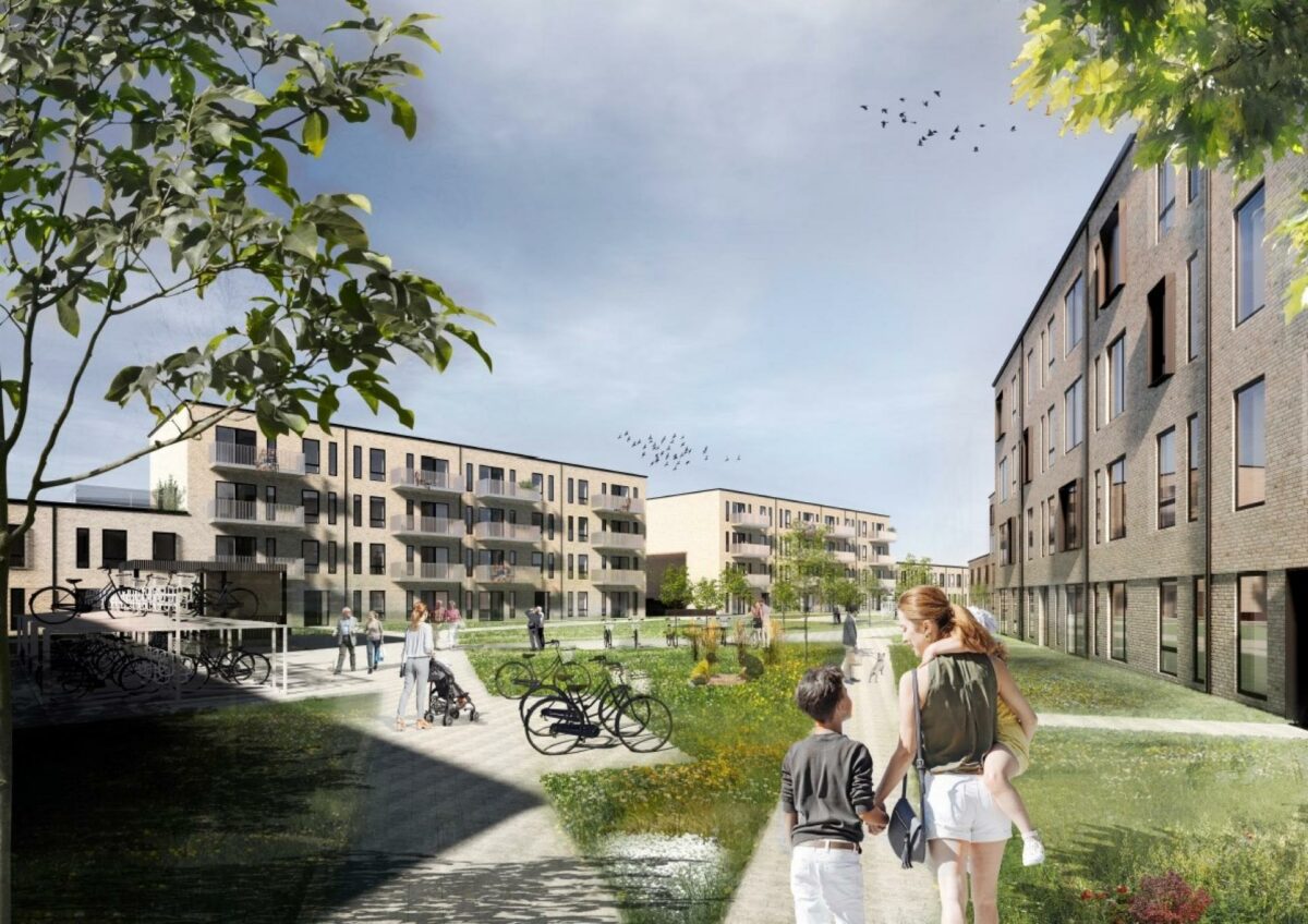 Der er større boligbyggerier i støbeskeen for JCN Bolig på Sjælland. Illustration: JCN Bolig.