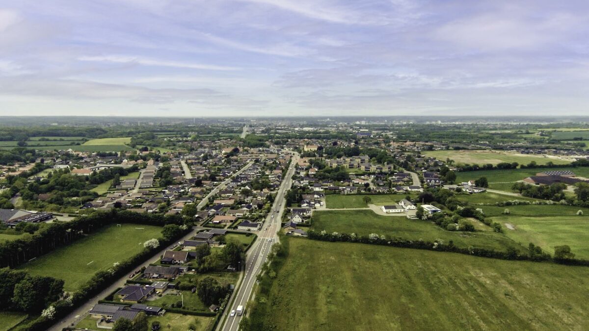Der udstykkes som aldrig før i Kolding, hvor kommunen nu barsler med en udstillingsby. Pressefoto.