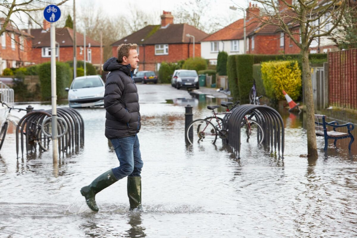 Stormflod og oversvømmelser bliver hyppigere de kommende år. Det ryster dog ikke boligmarkedet. Getty Images.