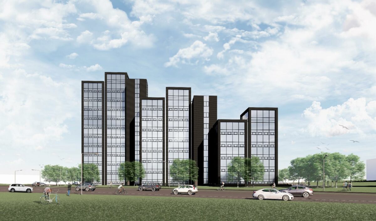 Byporten Syd i Aarhus. Illustration: RBS Arkitekter.