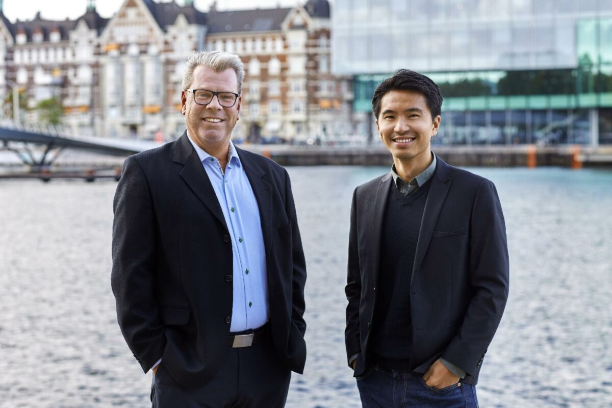 Morten Hirsch (tv.) kommer fra byggebranchen og har erfaring med at levere digitale løsninger til byggeriets interessenter. Tomas Zhang Mathiesen, der nåede til tops som en af de 100 største talenter i det danske erhvervsliv i 2019, kommer senest fra konsulentvirksomheden PwC.