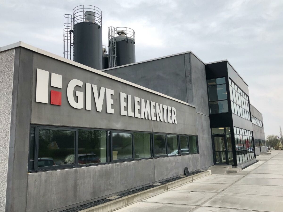 Give Elementfabrik leverer betonelementer til hele Norden og tæller i dag 150 medarbejdere.