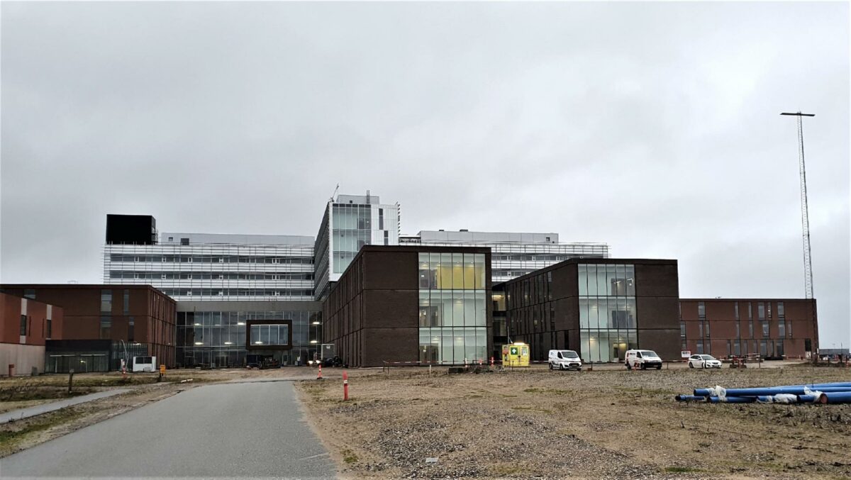 Der har været bygget på Nyt Aalborg Universitetshospital siden 2013. Nu skal en ny direktør færdiggøre byggeriet. Foto: Nyt Aalborg Universitetshospital.