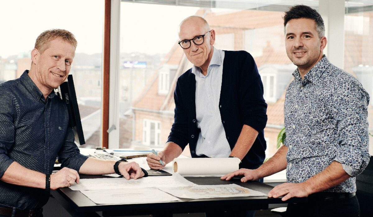 De nu tre partnere i Krogh Arkitektur (fra venstre): Bo Wiener, Jan Krogh og Michael Glad. Foto Svenn Hjartarson / Studio03.