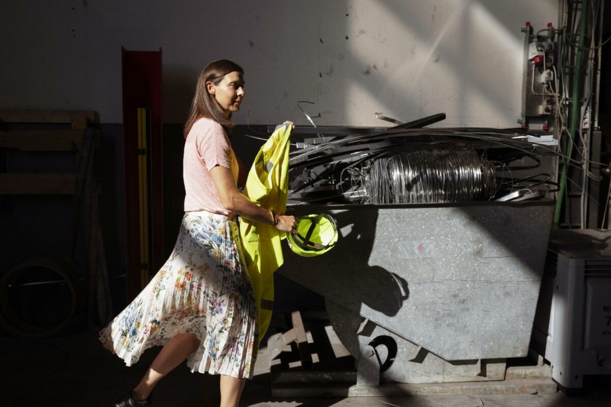 Bæredygtighedschef hos Lemvigh-Müller, Pernille Kiær, oplever, at virksomhederne efterspørger viden i forhold til den grønne omstilling. Foto: Anne Dorthe Søgaard Jensen.