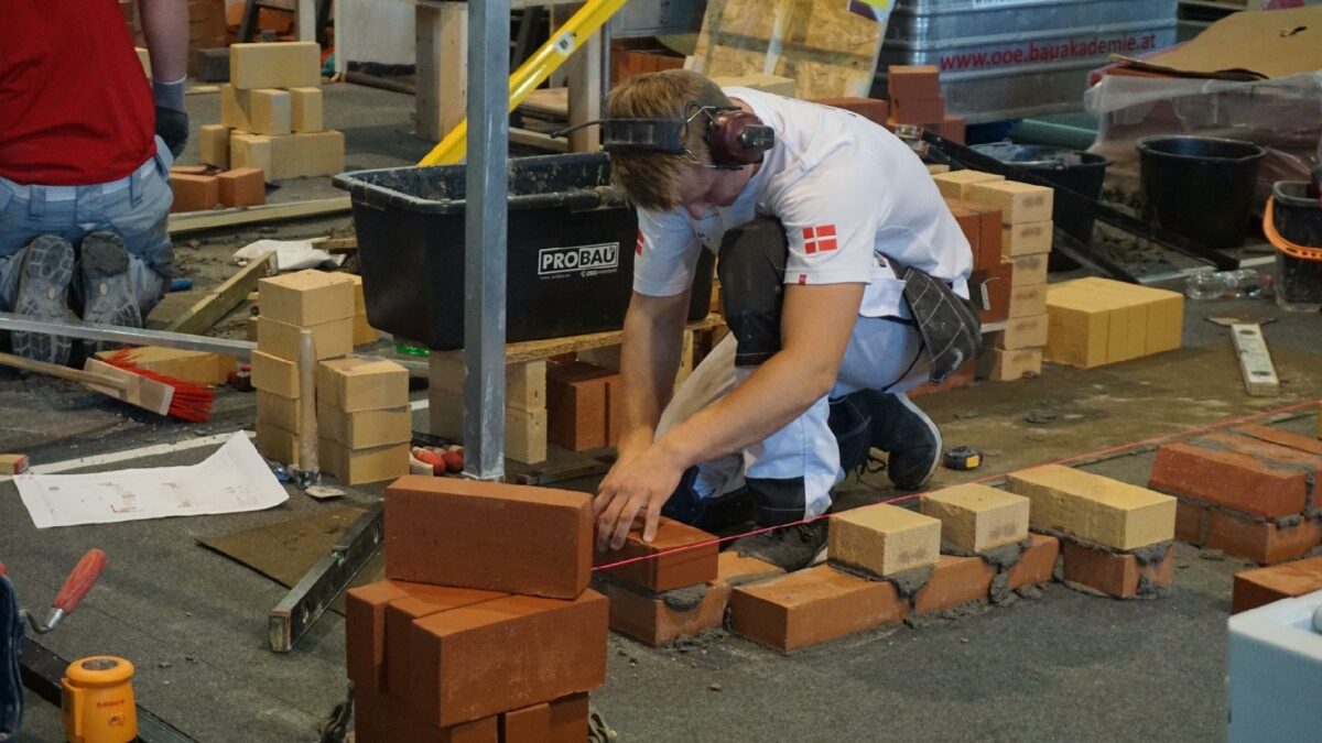 Murer Kenneth Meldgaard Ebbesen repræsenterede Danmark ved EuroSkills i Gøteborg i 2016. I 2025 er det Danmarks og Hernings tur til at være værter. Foto Skills Denmark