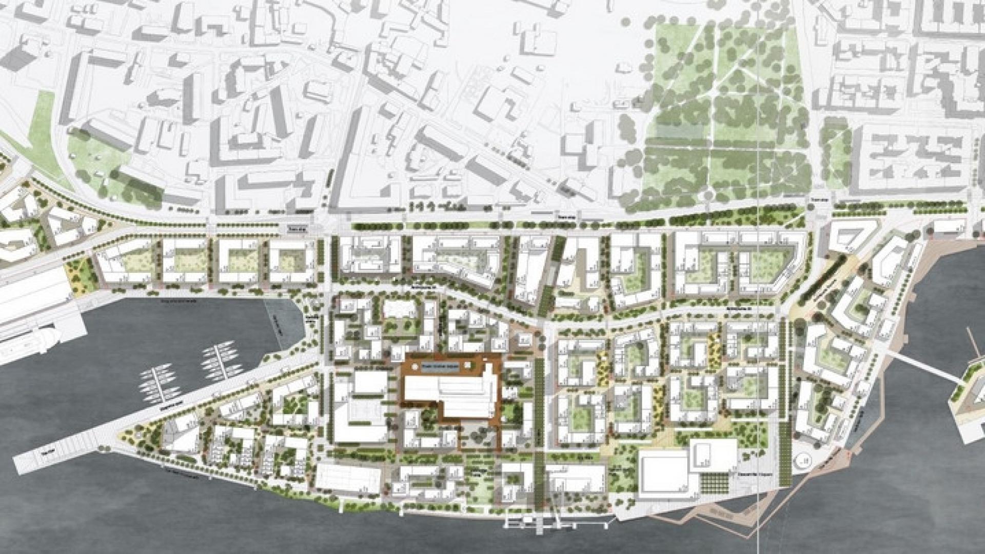 60.000 m2 udgør det gamle havneområde i Riga.