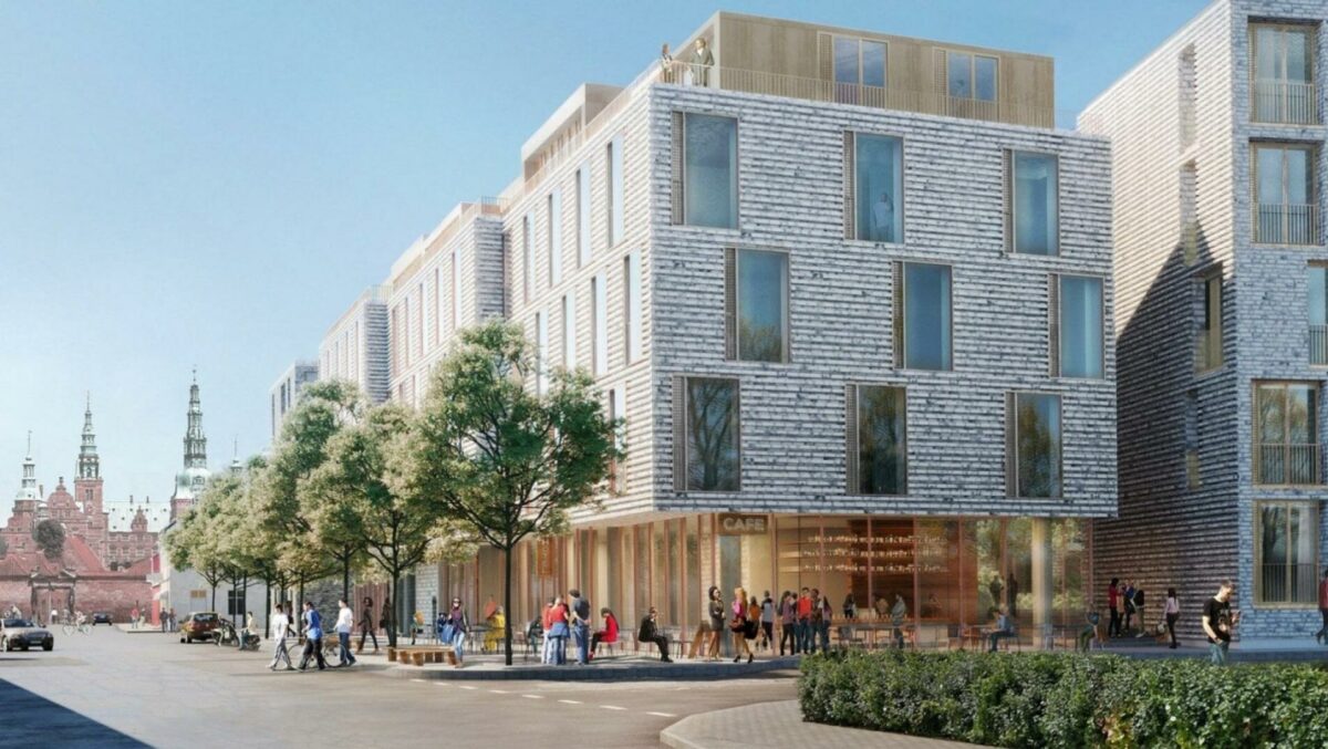 Der er brug for ejendomme til erhverv og bolig, uanset hvad der sker ude i verden, lyder det fra ejendomsdirektør i PFA, Michael Bruhn. Her det kommende Zleep Hotel i Hillerød, som PFA Ejendomme - sammen med andre partnere - står bag opførelsen af. Visualisering: Zleep Hotel