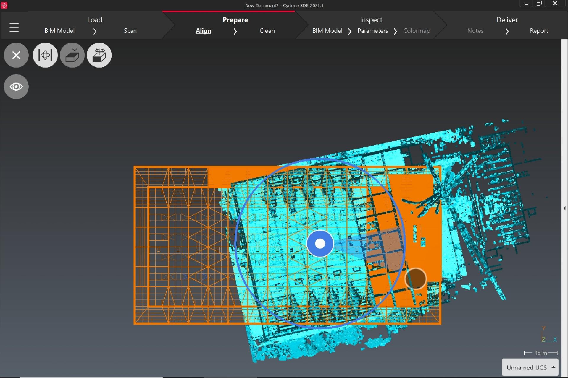 Data fra laserscanning bruges som et digitalt grundlag for BIM arbejdet. Særligt geometriske analyser og kollisionskontroller er værdifulde opgaver i et projekt, som kan udføres automatisk ved brugen af punktskyerne. En sammenligning mellem en 3D CAD model og en punktsky giver værdifuld indsigt i om projektet overholder givne krav.