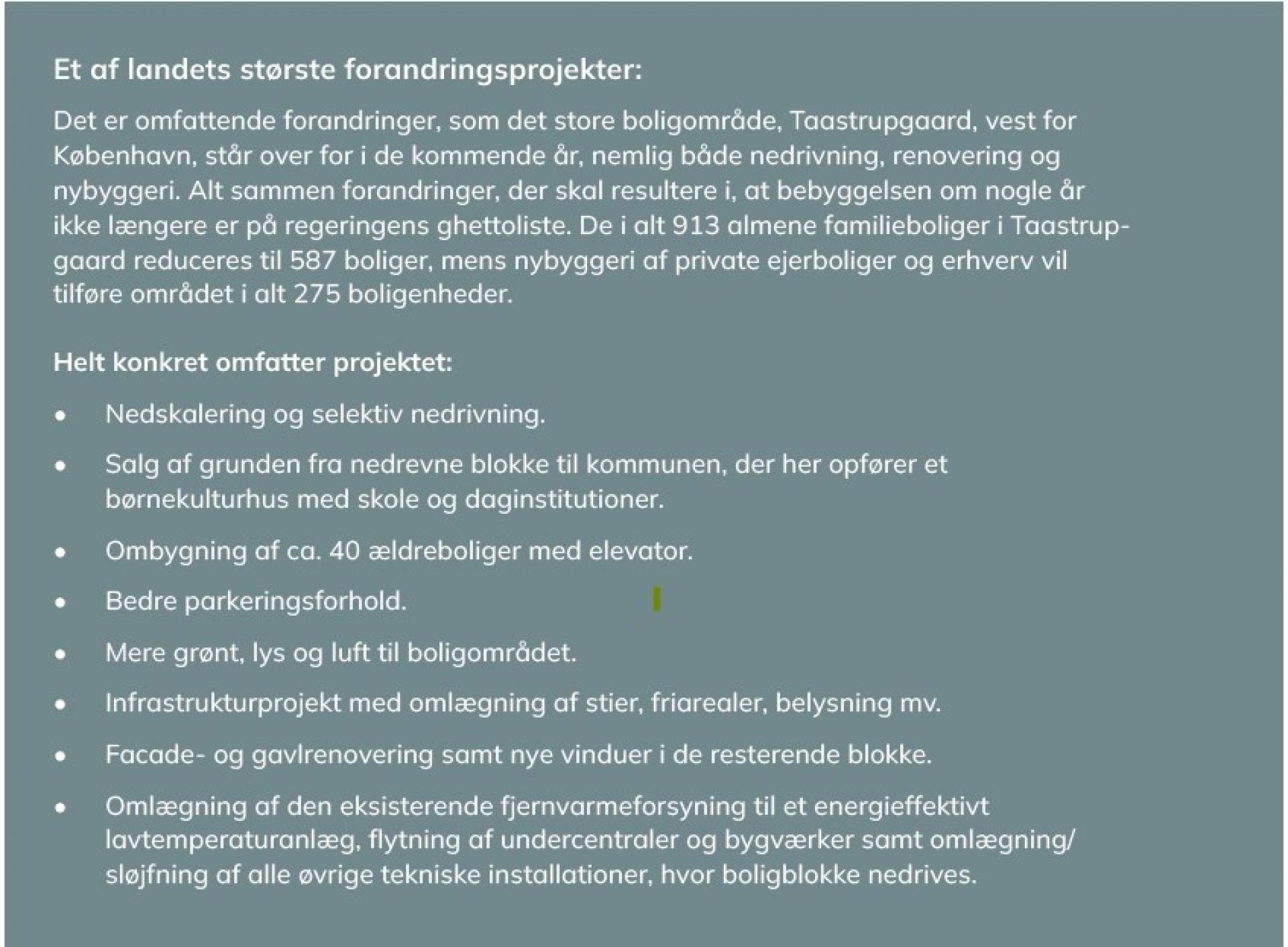 Når projektet står færdigt, bliver Taastrupgaard ganske enkelt ikke til at kende. Visualisering: Vandkunsten