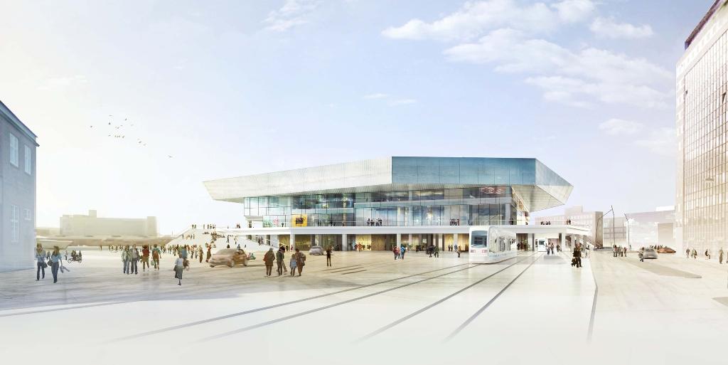 Aarhus Kommune har besluttet at redesigne Dokk1 invendigt for at tiltrække flere lejere. Visualisering: Urbanmediaspace.dk.
