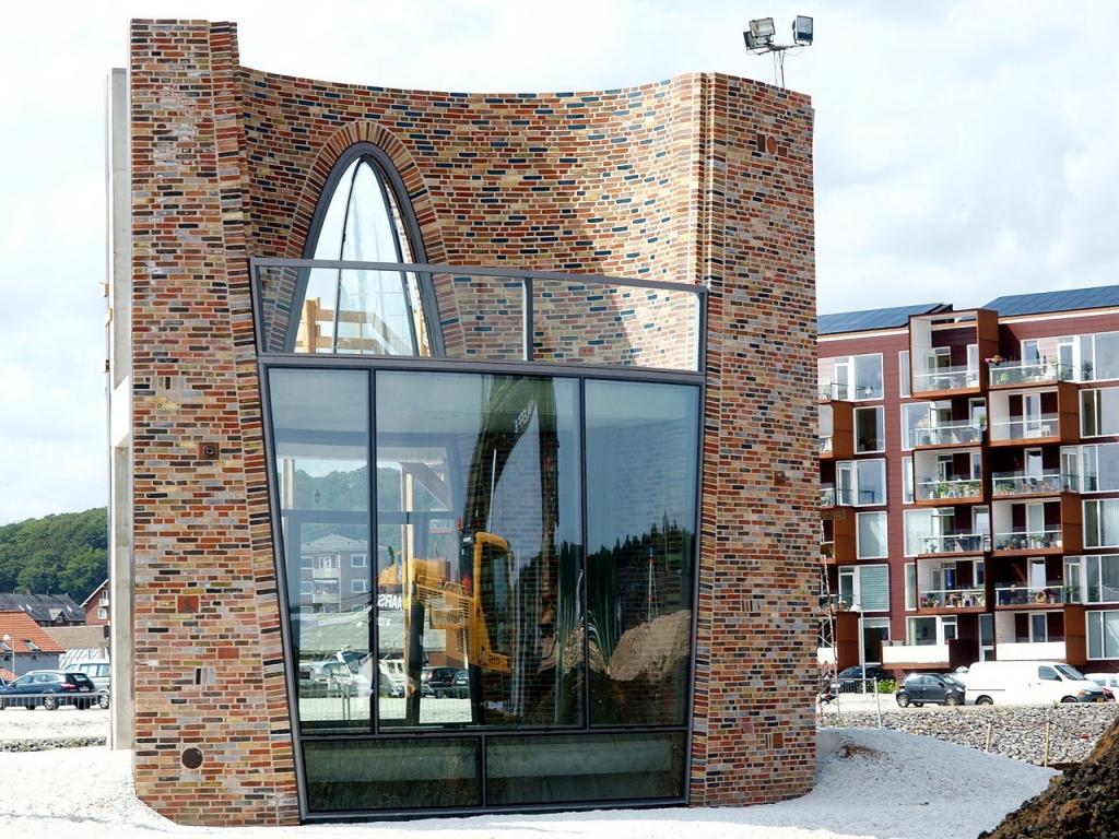 En mock-up af Kirk Kapitals nye hovedsæde - tegnet af Olafur Eliasson. Pressefoto.