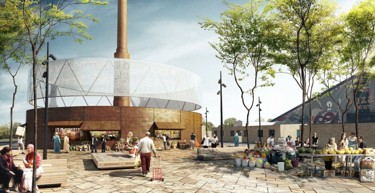 Vinderen af den kommende bypark er nu udpeget. Illustration: SLA og Effekt.