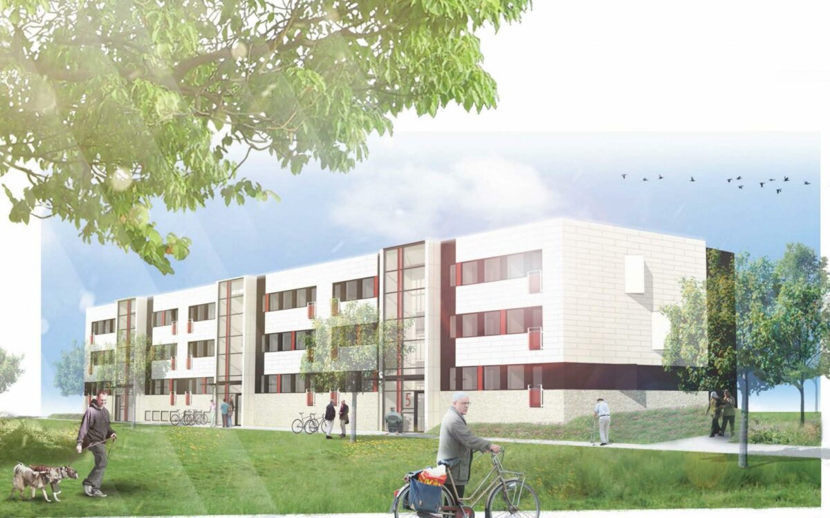 Med dette forslag vandt MT Højgaard og underrådgivere opgaven om renovering af Aabyhøjgården.
