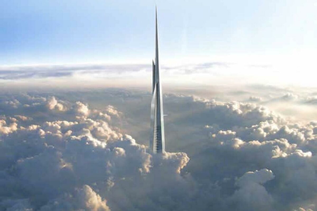 Kingdom Tower bliver med sine 1.008 meter verdens klart højeste bygning, når den står klar i 2019. Visualisering: Adrian Smith + Gordon Gill.