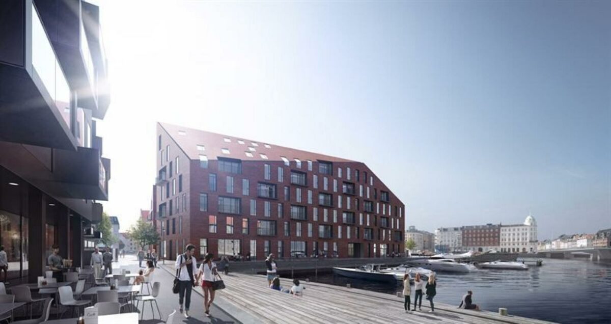 Krøyers Plads i København er Danmarks første svanemærkede lejlighedsbyggeri. Foto: NCC.