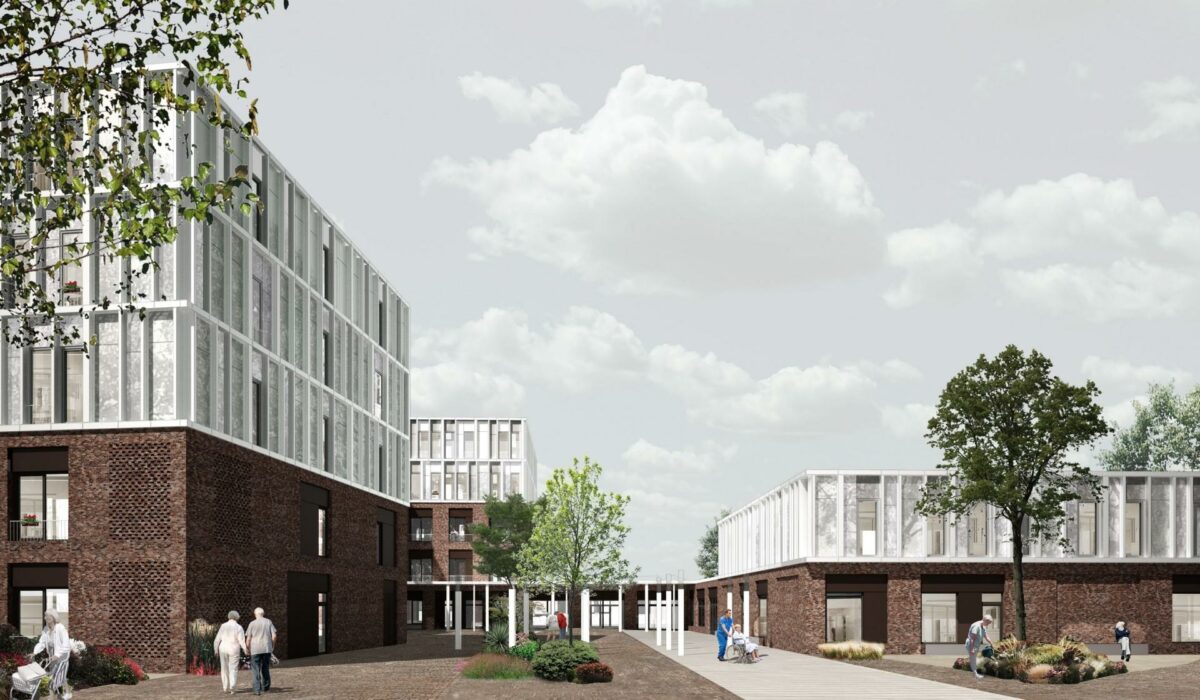 Plejecentret Marienlund er med en anlægspris på 230 millioner kroner det hidtil dyreste byggeri i Silkeborg Kommune. Visualisering: Årstiderne Arkitekter.