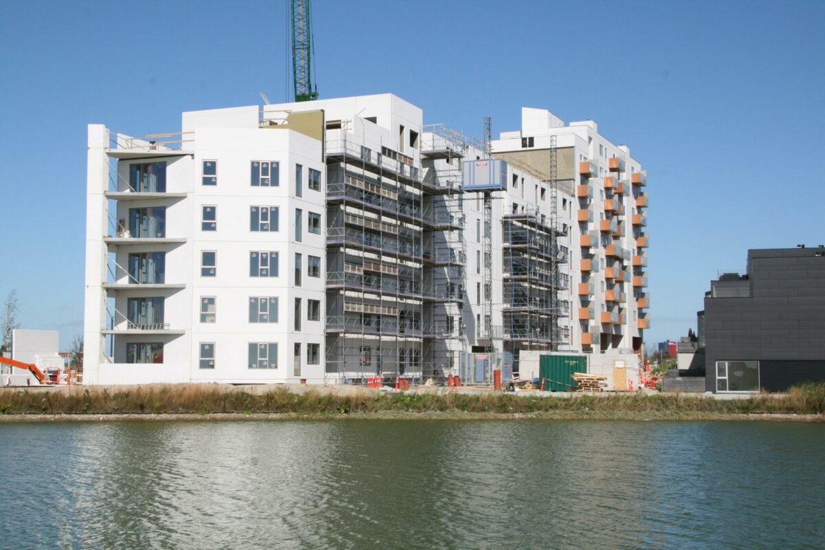 Arkitektgruppen har især arbejdet med udvikling af boligprojekter i Ørestad Syd (billedet), Sluseholmen og Amager Strandpark. Foto: Torben Jastram.