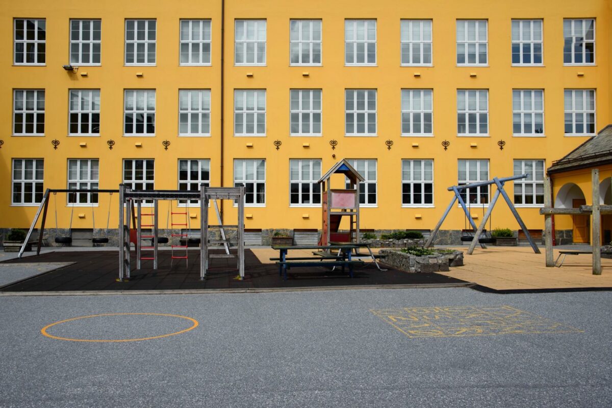 Skolen på Duevej bliver landets første DGNB-certificerede folkeskole. Foto: Colourbox.