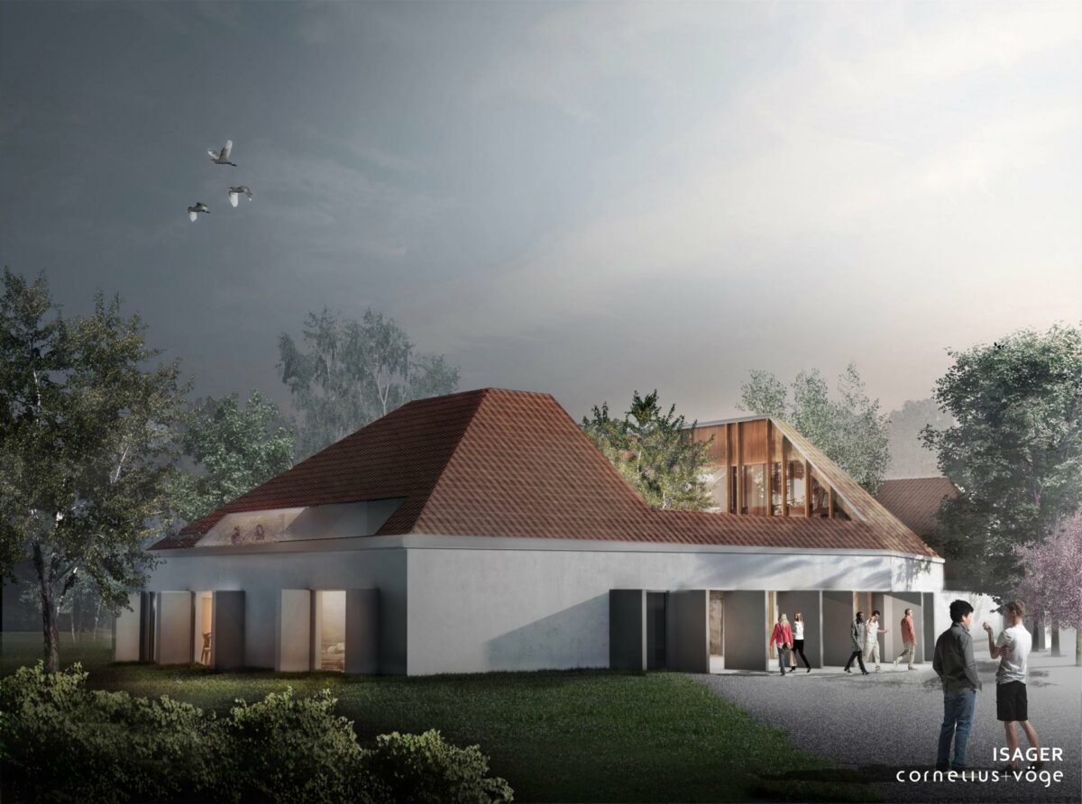 Isager og Cornelius + Vöge skal tegne det nye veteranhjem i Odense. Visualisering: Isager Arkitekter.