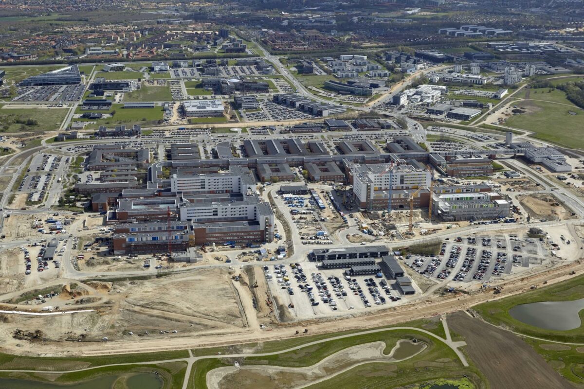 Det Nye Universitetshospital i Aarhus (DNU), hvor GK er involveret i byggefelt S2. Foto: DNU.