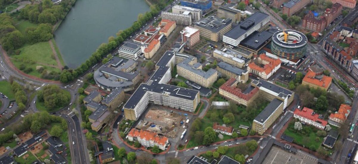 Udvidelsen af sygehuset i Malmø er et projekt til over to milliarder kroner og det hidtil største projekt for KPF Arkitekter. Skitse: Region Skåne.