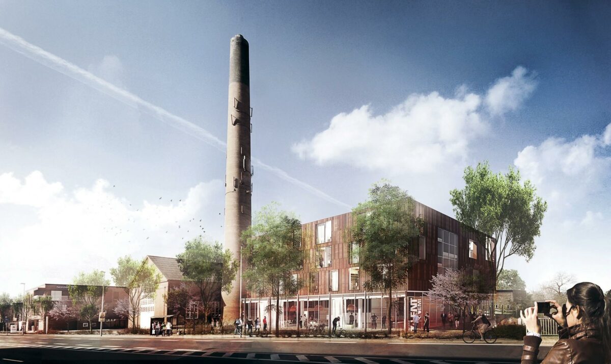 Når campus står færdigt i 2017, kan de 150 elever indtage 1.820 nyopførte kvadratmeter, der fordeler sig på kollegieboliger, fællesområde og fællesfaciliteter. Illustration: Cubo Arkitekter.