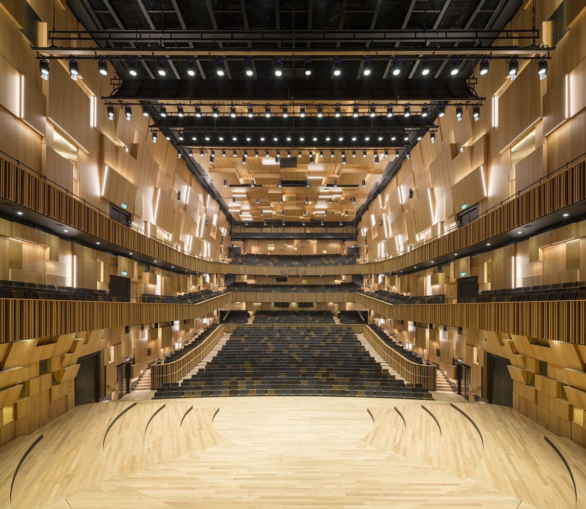 Koncertsalen i Malmö Live komplekset åbnede i weekenden. Foto: Schmidt Hammer Lassen Architects.