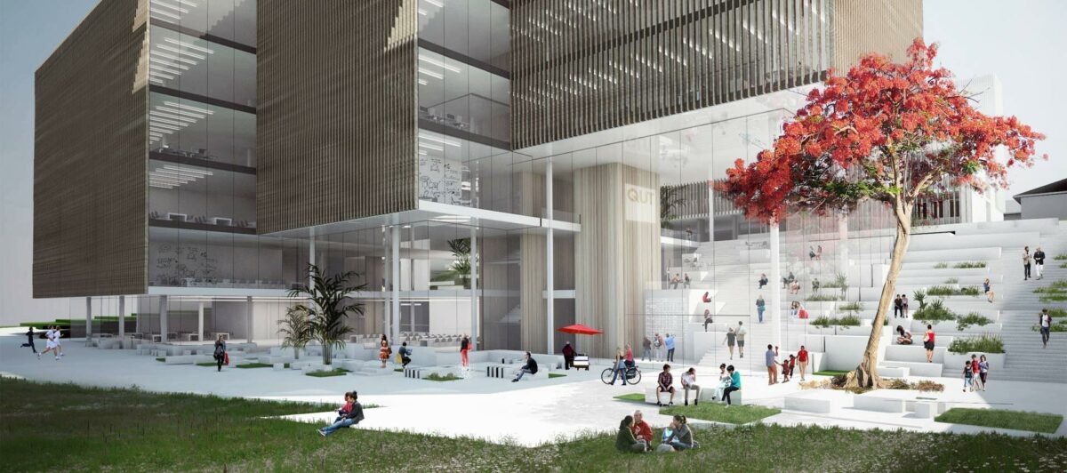 Det nye universitetsområde er et projekt til 350 mio. kr. Illustration: Henning Larsen Architects.