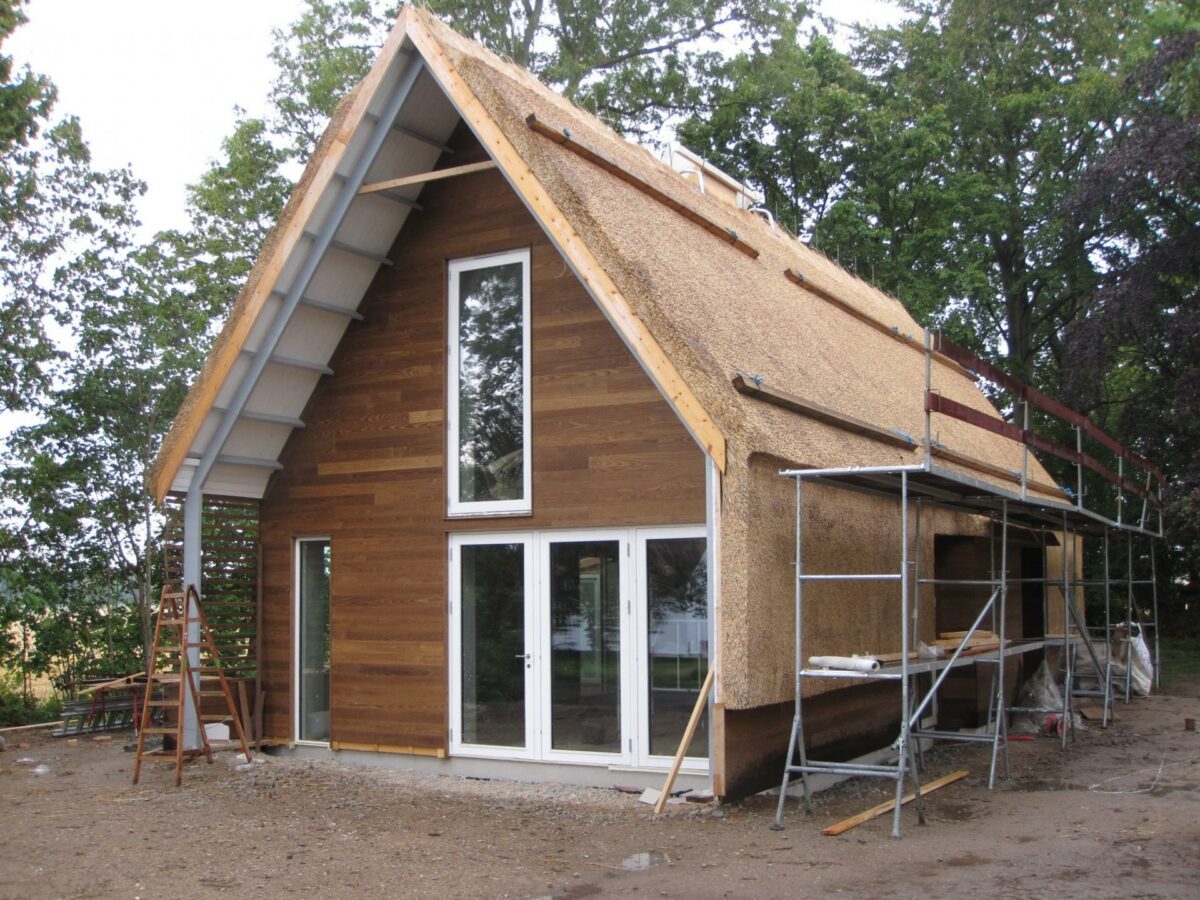 Det langsigtede mål for Det Åndbare Hus er at få ændret bygningsreglementet. Forinden skal huset dog først måles og testes over flere år. Foto: Egen Vinding og Datter.