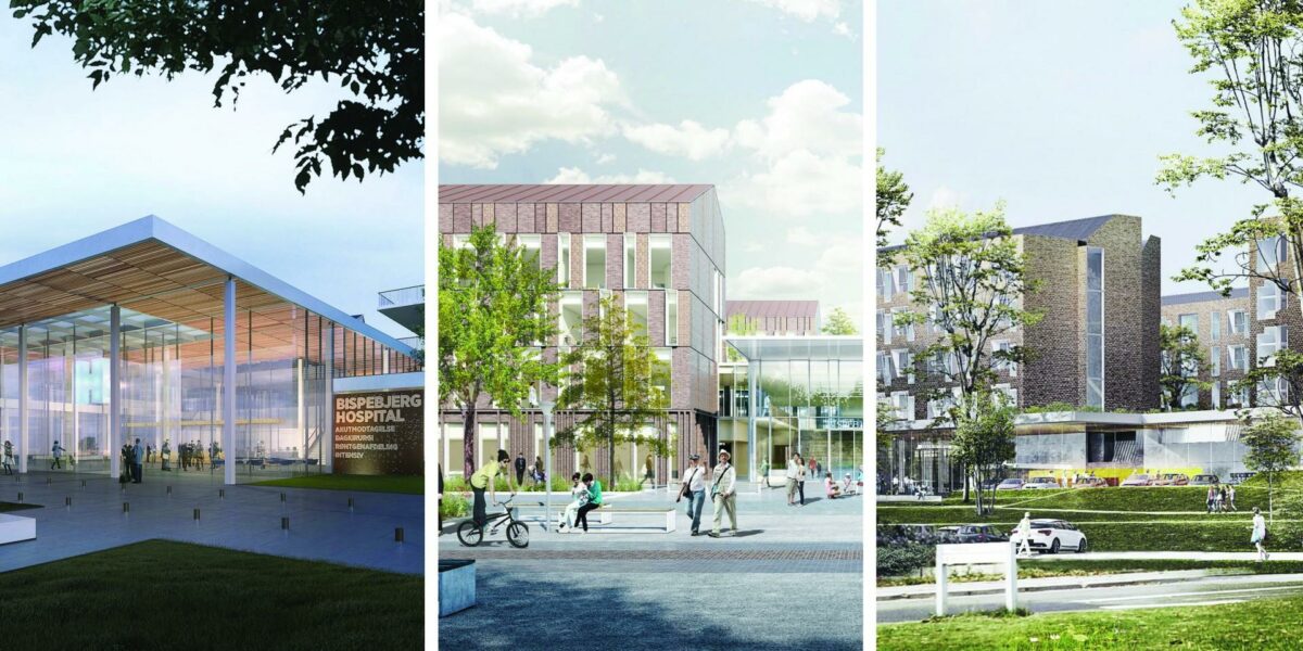 Bliver det C.F. Møller, Cowi eller et konsortium af KHR, WHR og Arup, der vinder konkurrencen om Akuthuset på Bispebjerg? Det afsløres 24. september.