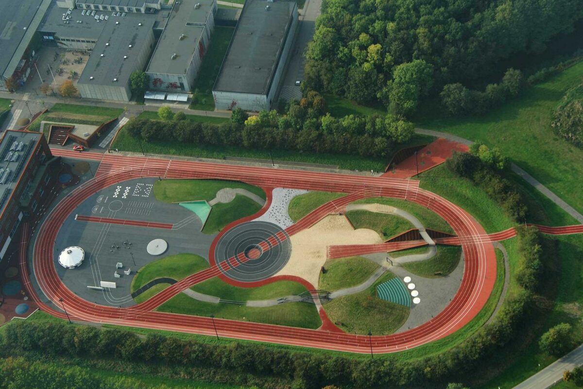 Københavnske Keingart har designet anlægget, der nu er blevet præmieret med en guldmedalje af IOC og International Association for Sports and Leisure Facilities. Foto: Rune Johansen.