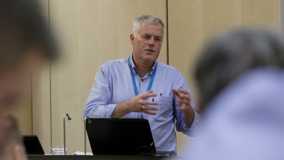 Gert Johansen opfordrer politikerne til at styrke konstruktøruddannelsen. Foto: Nicolai Perjesi.