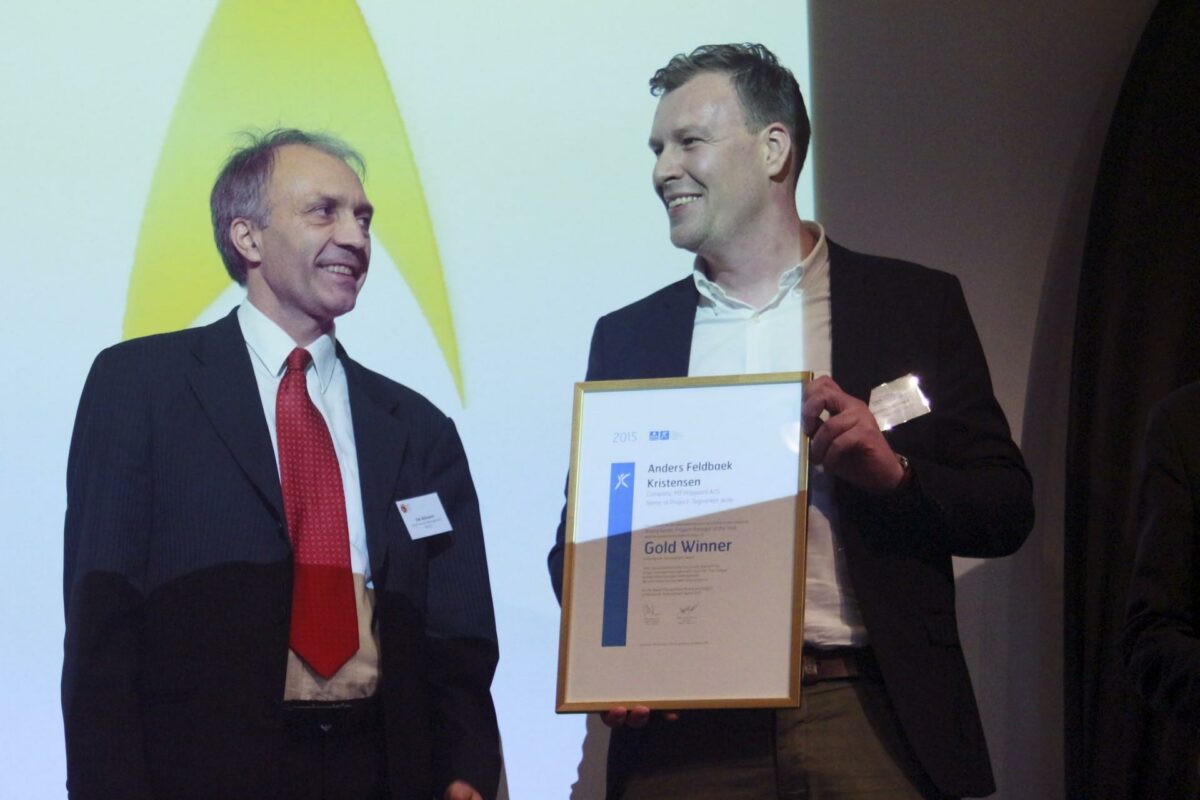 For Anders Feldbæk Kristensen var der dobbelt hæder - han vandt også titlen Young Nordic Project Manager of the Year 2015.