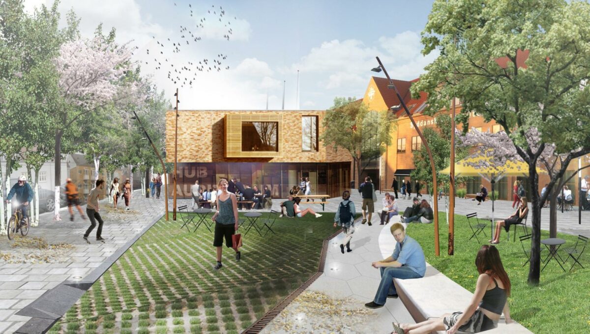 Målet med Campus Slagelse er at koble bymidte og stationsområdet sammen.