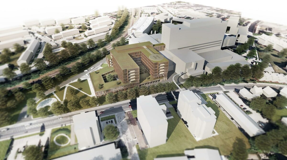 Rambøll har netop kortlagt bygningerne ved Regionshospitalet Viborg digitalt i forbindelse med ombygningen til akuthospital. Illustration: Hospitalsenhed Midt.