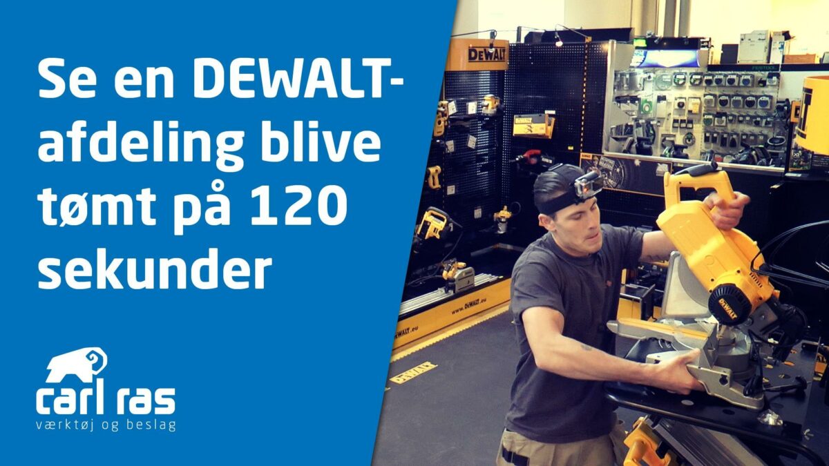 Se en Dewalt-afdeling blive tømt på 120 sekunder.