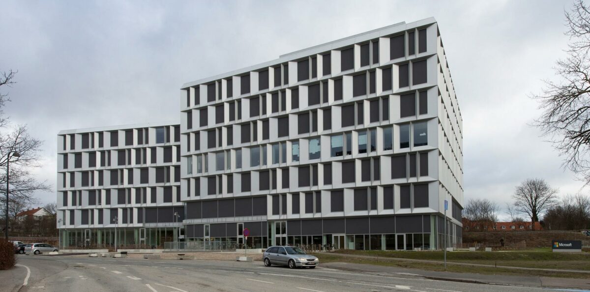 Microsofts nye domicil i Lyngby har en af Danmarks mest sofistikerede intelligente bygningsinstallationer med KNX fra ABB. Pressefoto.
