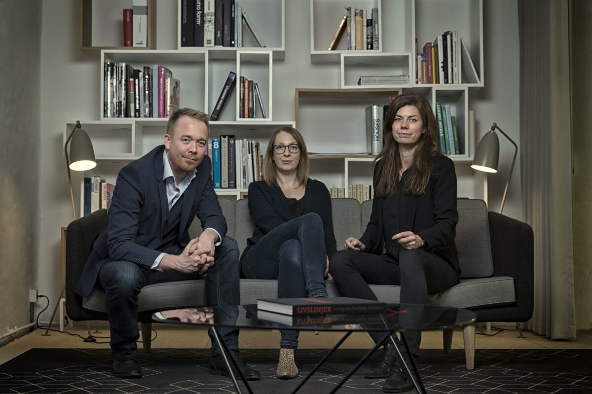 De tre nye partnere i Årstiderne Arkitekter er fra venstre: Arkitekt MAA, Kaare Dahlmann, arkitekt, Lene Foder og arkitekt og cand. polyt., Nina Bang.