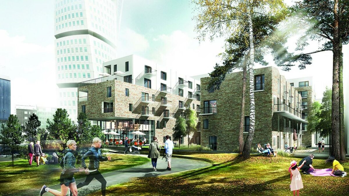 Juul Frost kan med udviklingen af Aktern-kvarteret skrive endnu en svensk opgave i ordrebogen. Illustration: Juul Frost Arkitekter.