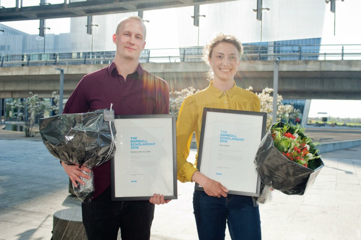 Morten Lykke Hilligsøe og Elisa Bjerre fra DTU. Foto: Alexander Ørstrøm Bjødstrup.