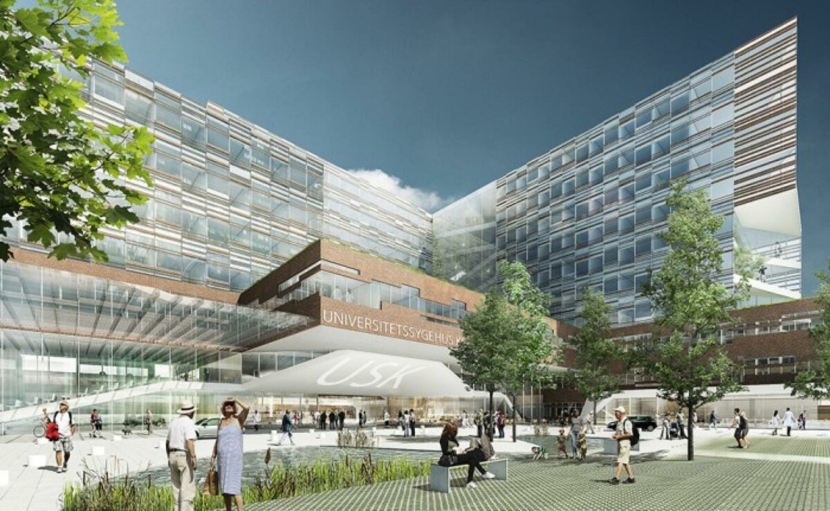 BIMeyes løsninger har indtil videre været benyttet på blandt andet Universitetssygehuset i Køge. Visualisering: C.F. Møller.