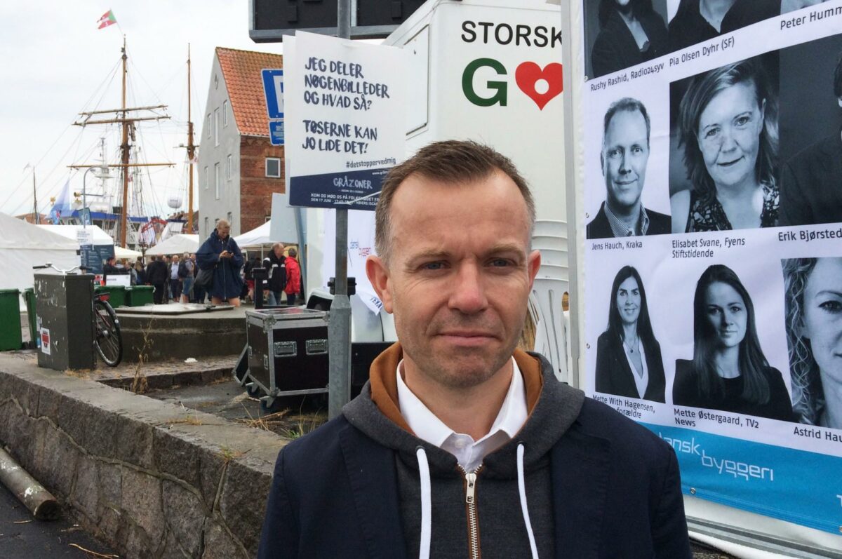 Branchedirektør Thomas Uhd fra Dansk Beton er taget til Folkemødet for blandt andet at deltage i et par debatter om energirigtigt byggeri. Foto: Torben Jastram.