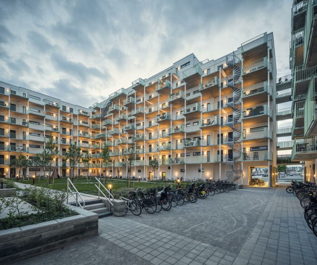 JFA's Sjöjungfrun i Malmö er nomineret til Bostadsprisen, der uddeles af Sveriges Arkitekter. Foto: Felix Gerlach.