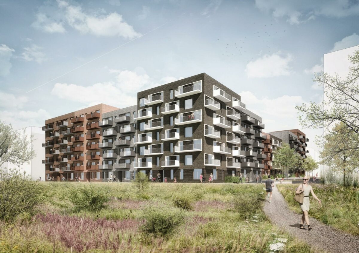 Byggeriet i Ørestad Syd får 234 boliger.  Visualisering: Vilhelm Lauritzen Arkitekter.