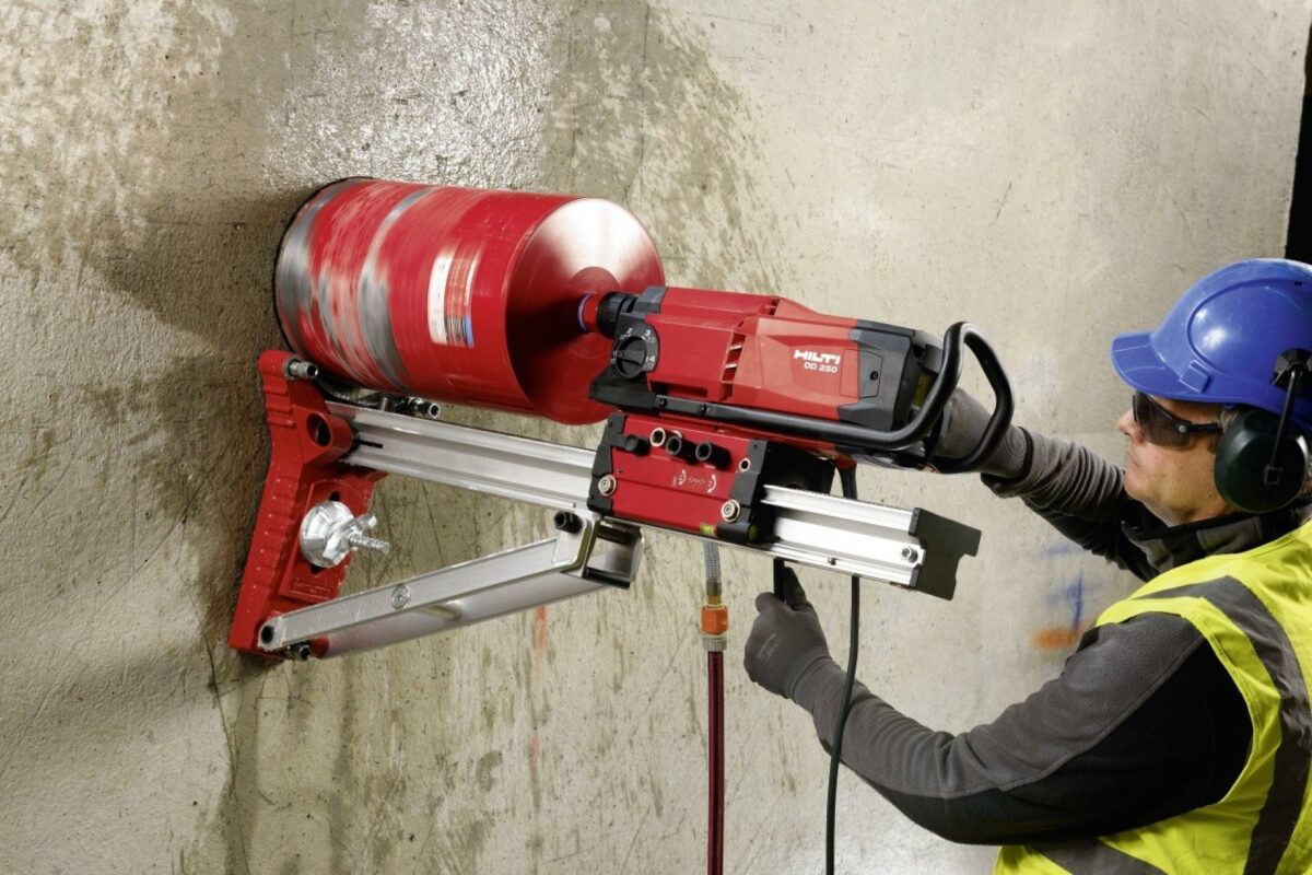 Hilti DD250-diamantboremaskinen skal løfte arven fra forgængeren DD 200. Pressefoto.