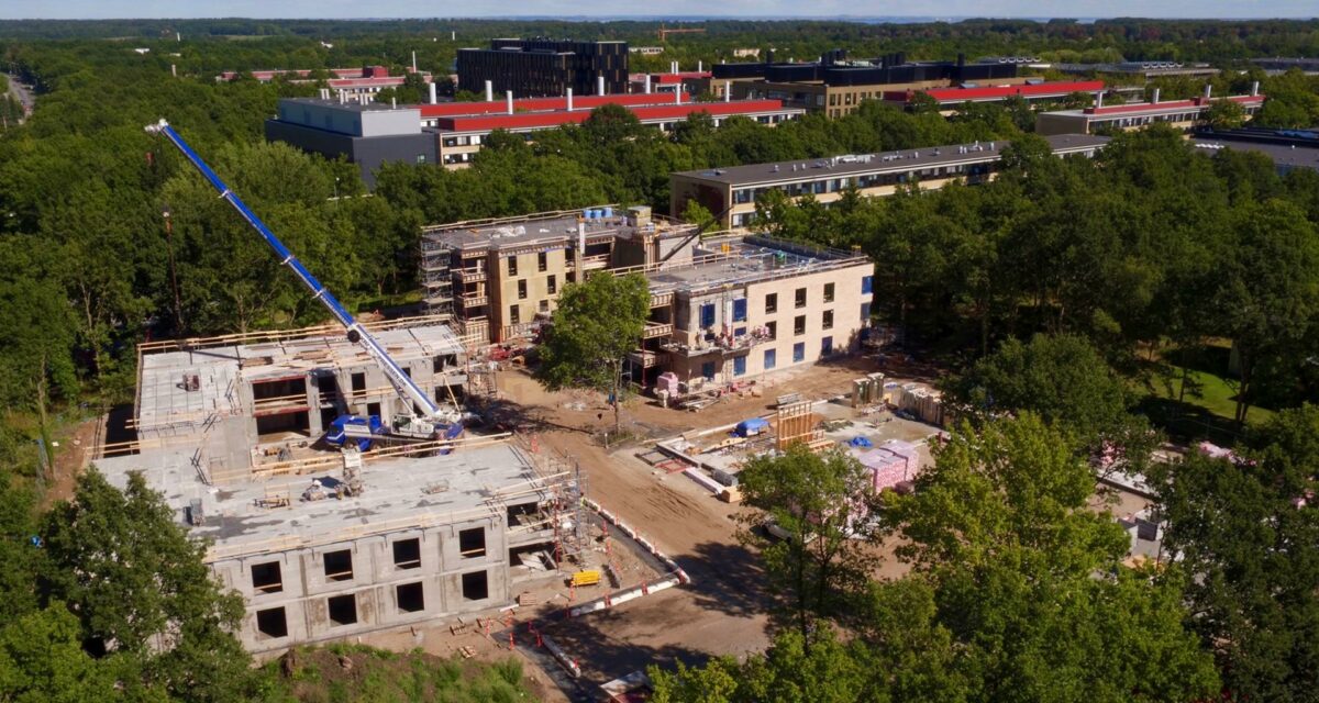 Hempel Kollegiet DTU på DTU Lyngby Campus skal give studieboliger til 200 danske og internationale studerende. Pressefoto.