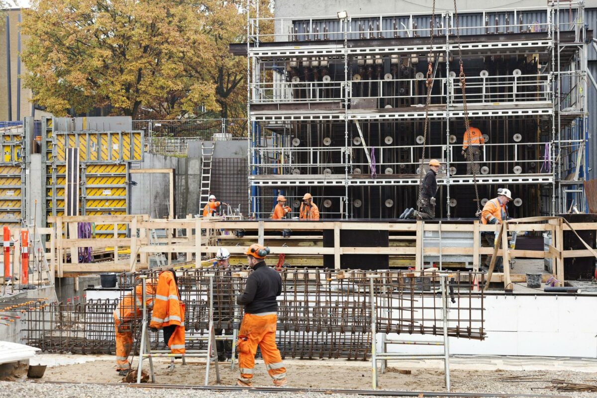 DTU optager video af hele byggeprocessen, så den kan bruges i undervisningen af kommende ingeniører. Foto: Stamers Kontor.