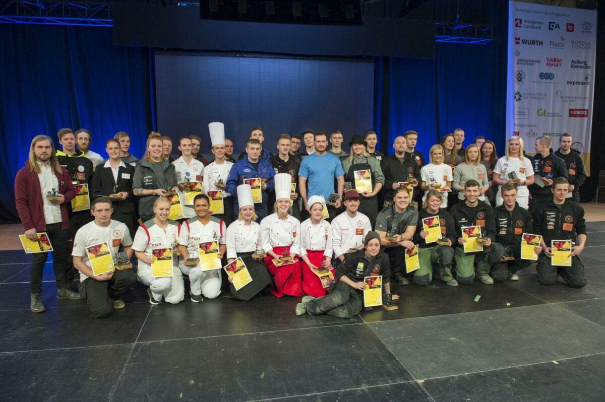 Vinderne af DM i Skills 2017. Foto: Skills Denmark/Per Daugaard.